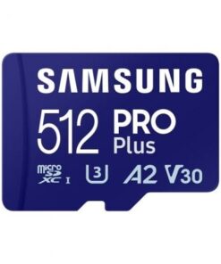 Tarjeta de Memoria Samsung PRO Plus 2023 512GB microSD XC/ Clase 10/ 180MBs