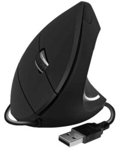 Ratón Ergonómico Subblim Glide Vertical Ergo Wired/ Hasta 1600 DPI/ Negro