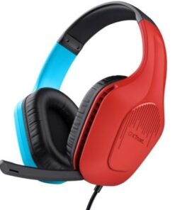 Auriculares Gaming con Micrófono Trust Gaming GXT 416S Zirox/ Jack 3.5/ Azules y Rojos