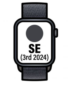 Apple Watch SE 3rd V2/ GPS/ 40mm/ Caja de Aluminio Medianoche/ Correa Loop Deportiva Tinta