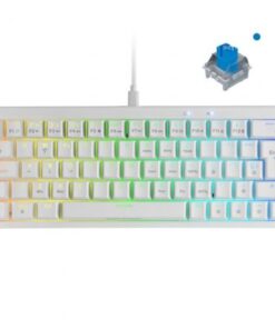 Teclado Gaming Mecánico Mars Gaming MKMINIPRO/ Switch Azul/ Blanco