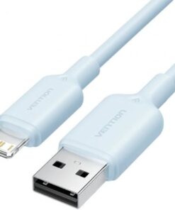 Cable USB 2.0 Lightning Vention LAMSF/ USB Macho - Lightning Macho/ 480Mbps/ 1m/ Azul