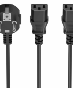Cable Alimentación CPU Aisens A132-0864/ CEE7 Macho - 2x C13 Hembra/ 1.8m/ Negro