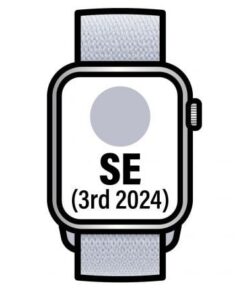 Apple Watch SE 3rd V2/ GPS/ 40mm/ Caja de Aluminio/ Correa Loop Deportiva Azul Nube