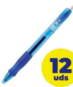 Caja de Bolígrafos de Tinta de Gel Bic Gelocity 526274/ 12 unidades/ Azules