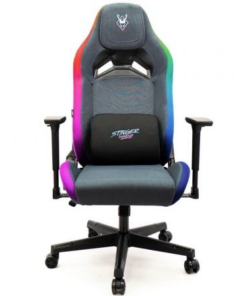 Silla Gaming Woxter Stinger Station Elite/ Luces LED/ Azul y Rosa