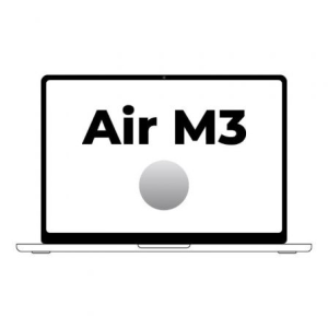 Apple Macbook Air 15,3"/ M3 8-Core CPU/ 24Gb/ 512Gb SSD/  10-Core GPU/ Plata
