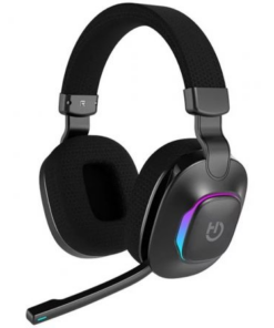 Auriculares Gaming con Micrófono Hiditec Vortex ARGB/ Jack 3.5/ Bluetooth/ Negros