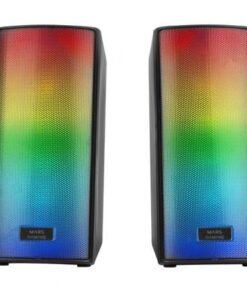Altavoces con Bluetooth Mars Gaming MSRGB2/ 15W/ 2.0/ Negros