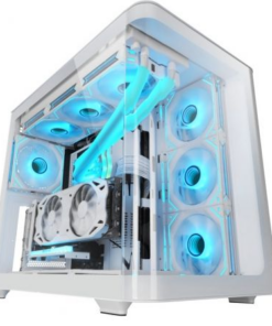 Caja Gaming Semitorre Mars Gaming MC-FUSION/ Blanca