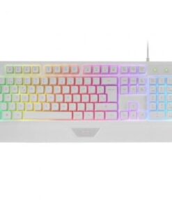 Teclado Gaming SemiMecánico Mars Gaming MK124/ Blanco