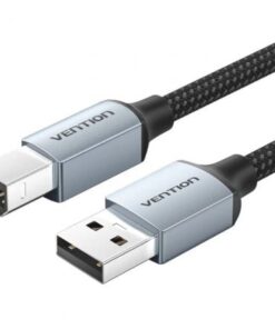 Cable USB 2.0 Impresora Vention CTTHJ/ USB Tipo-B Macho - USB Macho/ 480Mbps/ 5m/ Gris