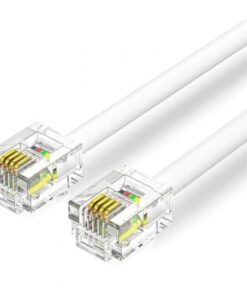 Cable de Teléfono RJ11 6P4C Vention IQBWQ / 20m/ Blanco