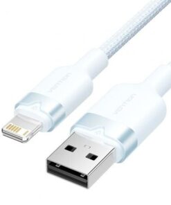 Cable USB 2.0 Lightning Vention LANSH/ USB Macho - Lightning Macho/ 480Mbps/ 2m/ Azul