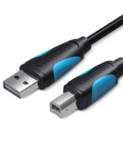 Cable USB 2.0 Impresora Vention VAS-A16-B1000/ USB Tipo-B Macho - USB Macho/ 480Mbps/ 10m/ Negro