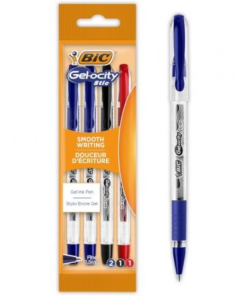 Bolígrafos de Tinta de Gel Retráctil Bic Gelocity Stic 992599/ 4 unidades/ Surtidos