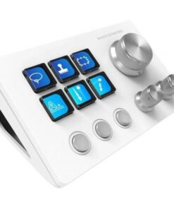 Control Deck Mars Gaming MSD-TWO/ 6 Teclas LCD/ 3 Ruedas/ 3 Botones/ Blanco