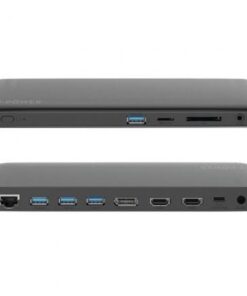 Docking usb tipo-c 2-power doc0117a/ 4xusb/ 1xusb tipo-c pd/ 2xhdmi/ 1xdisplayport/ 1xjack/ 1xrj45/ 1xlector tarjetas sd/ gris