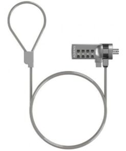 Cable de seguridad para portátiles aisens aslk-d40n01-sl/ 1.5m