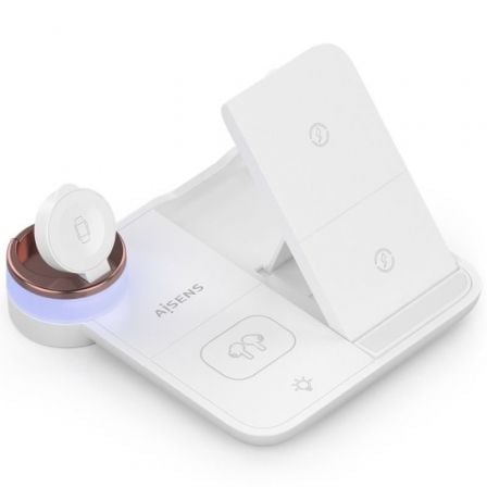 Base de carga inalámbrica aisens asch-15w4wc061-w/ 15w/ blanco - Imagen 2
