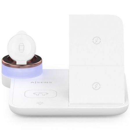 Base de carga inalámbrica aisens asch-15w4wc061-w/ 15w/ blanco - Imagen 4
