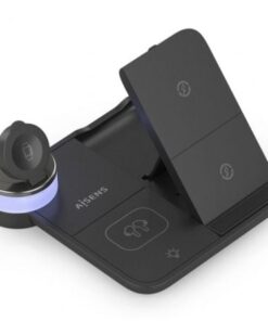 Alternative view of Base de carga inalámbrica aisens asch-15w4wc062-bk/ 15w/ negro