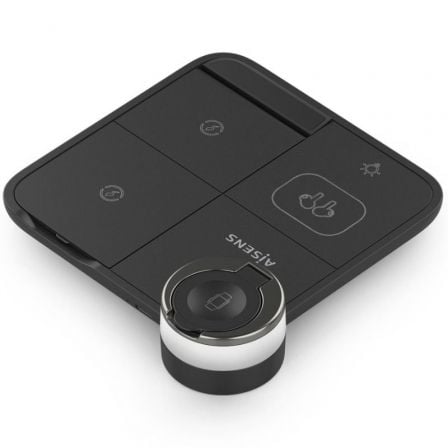 Base de carga inalámbrica aisens asch-15w4wc062-bk/ 15w/ negro - Imagen 3