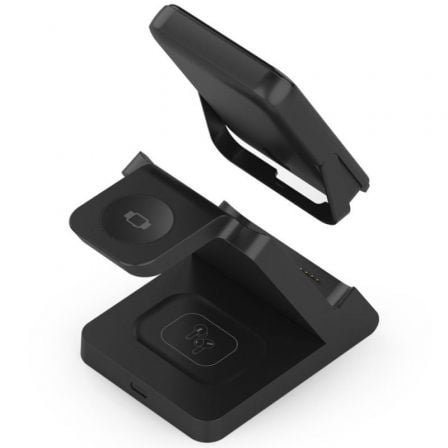 Base de carga inalámbrica aisens asch-15w4wc064-bk/ 15w/ negro - Imagen 3