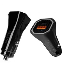 Alternative view of Cargador de coche aisens asch-car2pqc-bk/ 1xusb-tipo c/ 1xusb/ 38w