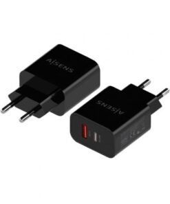 Alternative view of Cargador de pared aisens a110-0682/ 1xusb tipo-c/ 1x usb/ 20w
