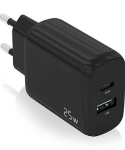 Cargador de pared aisens a110-0759/ 1xusb tipo-c/ 1xusb/ 25w