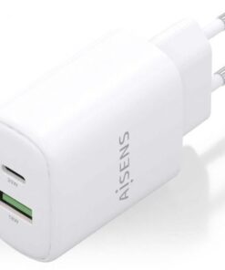 Alternative view of Cargador de pared gan aisens a110-0909/ 1xusb tipo-c/ 1xusb/ 20w/ blanco