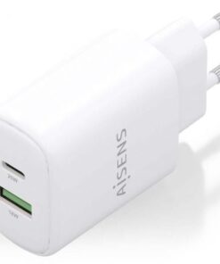 Alternative view of Cargador de pared gan aisens a110-0911/ 1xusb tipo-c/ 1xusb/ 25w/ blanco