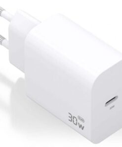 Cargador de pared gan aisens a110-0940/ 1xusb tipo-c/ 30w/ blanco