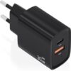 Cargador de pared gan aisens a110-0953/ 1xusb tipo-c/ 1xusb/ 30w/ negro