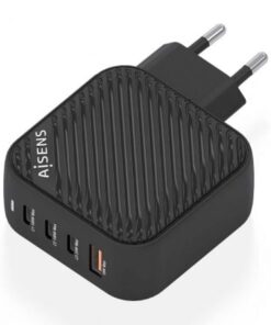Alternative view of Cargador de pared gan aisens asch-100w4p029-bk/ 3xusb tipo-c/ 1x usb/ 100w