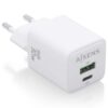 Cargador de pared gan aisens asch-30w2p037-w/ 1xusb tipo-c/ 1xusb/ 30w