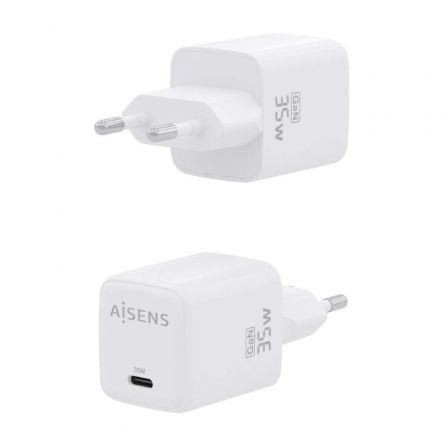 Cargador de pared gan aisens asch-35w1p016-w/ 1xusb tipo-c/ 35w - Imagen 3