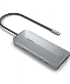 Docking usb tipo-c aisens asuc-12p005-gr/ 2xhdmi 4k/ 3xusb/ 2xusb tipo-c/ 1xrj45/ 1xaudio/ 1xlector tarjetas/ 1x jack/ 1xusb