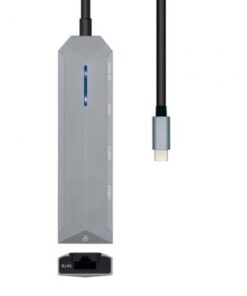 Alternative view of Docking usb tipo-c aisens asuc-5p003-gr/ 1xhdmi 4k/ 2xusb/ 1xrj45/ 1xusb tipo-c pd/ gris