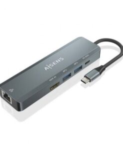 Alternative view of Docking usb tipo-c aisens asuc-5p011-gr/ 1xhdmi 4k/ 2xusb/ 1xrj45/ 1xusb tipo-c/ 1xusb tipo-c pd/ gris