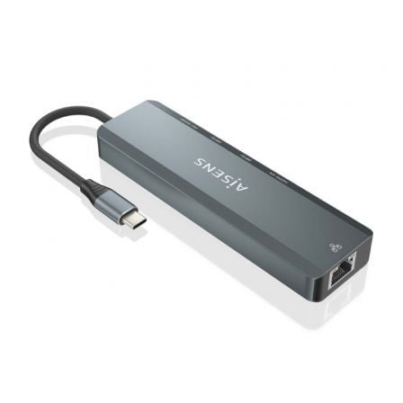 Docking usb tipo-c aisens asuc-5p011-gr/ 1xhdmi 4k/ 2xusb/ 1xrj45/ 1xusb tipo-c/ 1xusb tipo-c pd/ gris - Imagen 3