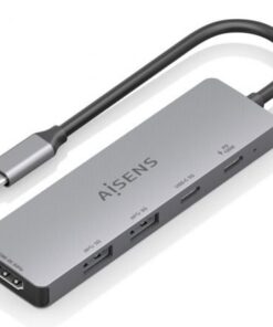 Docking usb tipo-c aisens asuc-5p028-gr/ 1xhdmi 4k/ 2xusb/ 2xusb tipo-c/ 1xusb tipo-c pd/ gris
