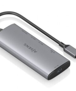 Docking usb tipo-c aisens asuc-6p029-gr/ 1xhdmi 4k/ 1xusb/ 2xusb tipo-c/ 1xlector de tarjetas/ gris