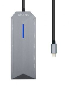 Alternative view of Docking usb tipo-c aisens asuc-9p001-gr/ 1xhdmi 4k/ 3xusb/ 1xrj45/ 1xaudio/ 1xlector tarjetas / 1xusb tipo-c pd/ gris