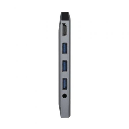 Docking usb tipo-c aisens asuc-9p001-gr/ 1xhdmi 4k/ 3xusb/ 1xrj45/ 1xaudio/ 1xlector tarjetas / 1xusb tipo-c pd/ gris - Imagen 3