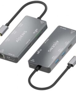 Alternative view of Docking usb tipo-c aisens asuc-9p018-gr/ 2xhdmi 4k/ 3xusb/ 1xrj45/ 1xlector tarjetas/ 1xusb tipo-c pd/ gris