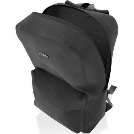 Mochila aisens asbg-bp080-bk para portátiles hasta 15.6"/ negro - Imagen 3