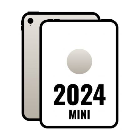 Ipad mini 8.3" 2024 7th wifi/ a17 pro/ 256gb/ blanco estrella- mxnd3ty/a