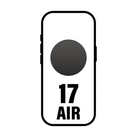 Smartphone apple iphone 17 air/ 1tb/ 6.5"/ negro espacial